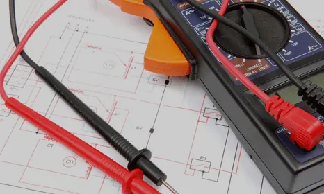 Amp meter siting on electrical plans